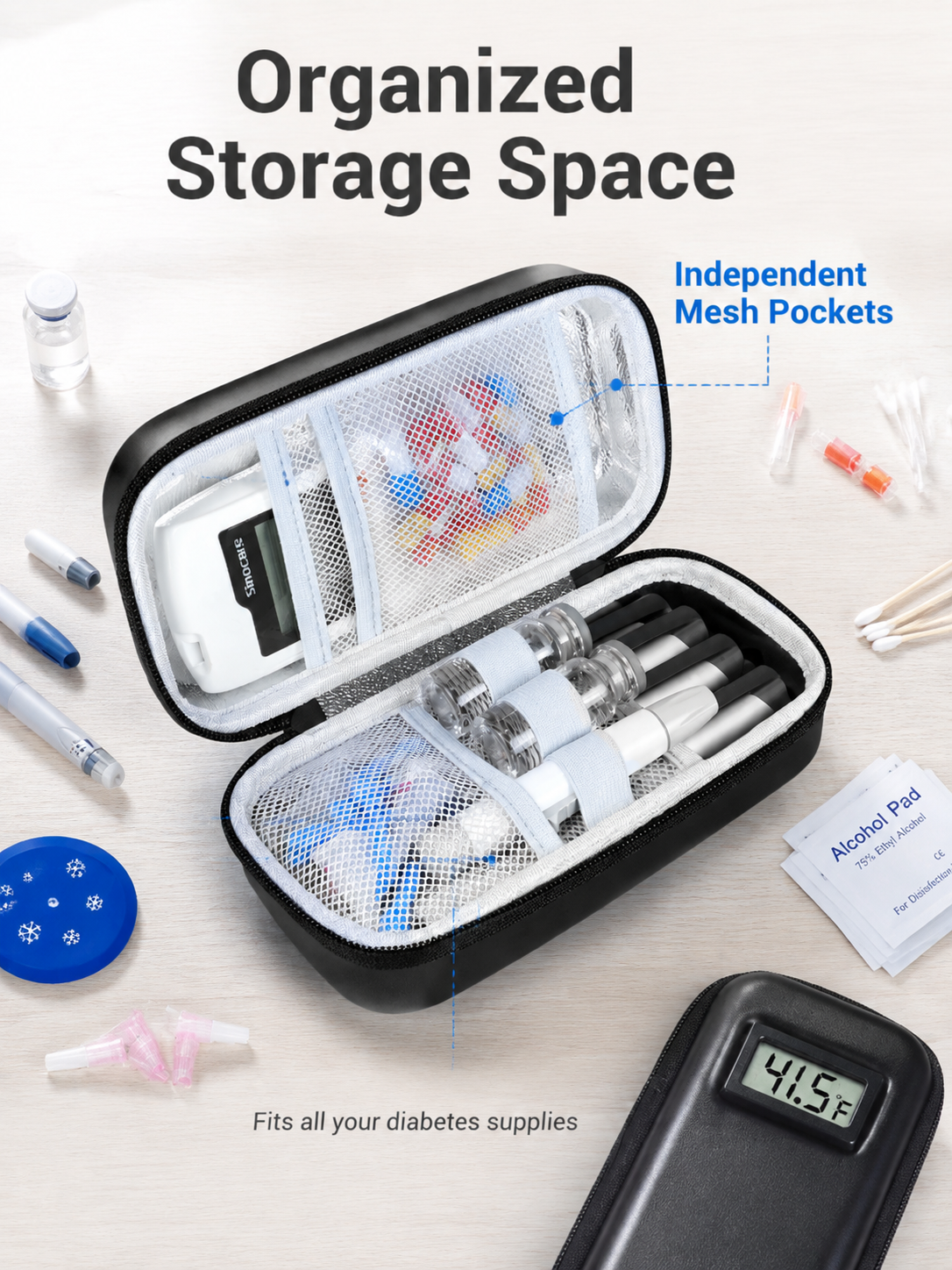 🔥🔥Insulin Cooler Travel Case with Temperature Display