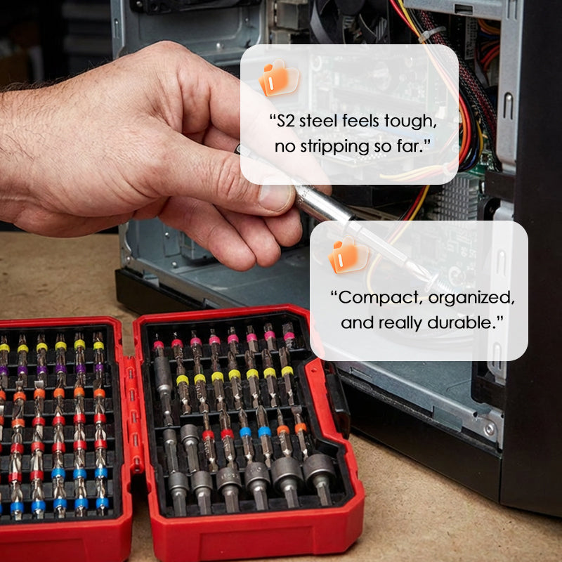 🔥83-piece screwdriver bit and socket set