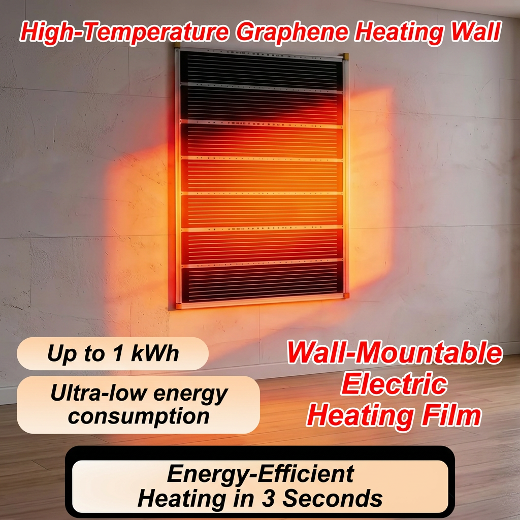 π₯3-Second Rapid Heating Honeycomb Graphene Far-Infrared Ceramic Wall Heater | Low Noise, Energy Efficient Indoor Wall Mount Space Heater