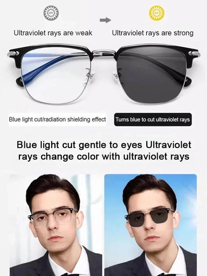 🎁70% Off🔥Ultra Light Anti Blue Presbyopic Glasses-👓Intelligent Zoom 100°-500° (Auto Recognition)