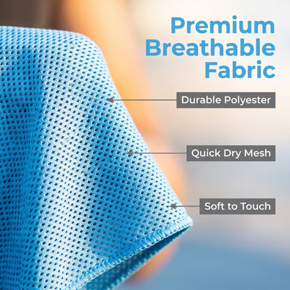 ⏰Summer Sale Buy 1 Get 1 Free❄💦Cold Sweat Towel You Can Use Anywhere, Anytime! Reusable Soft Absorbent Cooling Portable– UK Ready! 🇬🇧