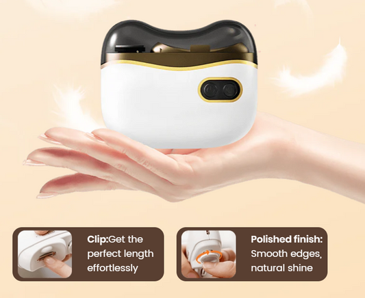 💅2-in-1 Electric Nail Clipper & Polisher for Smooth, Shiny, Perfect Nails