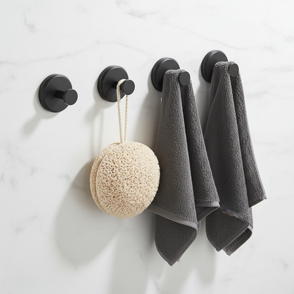 ✨No drill needed! Strong suction hooks