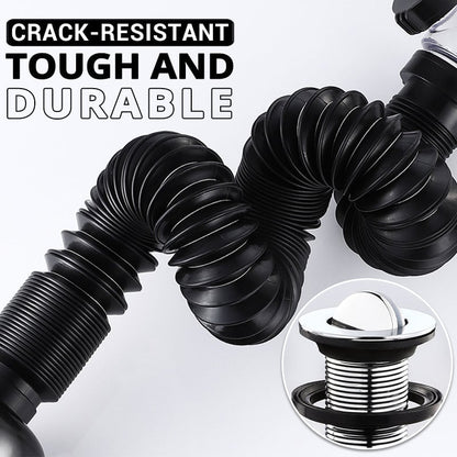 Telescopic drain pipe against odor