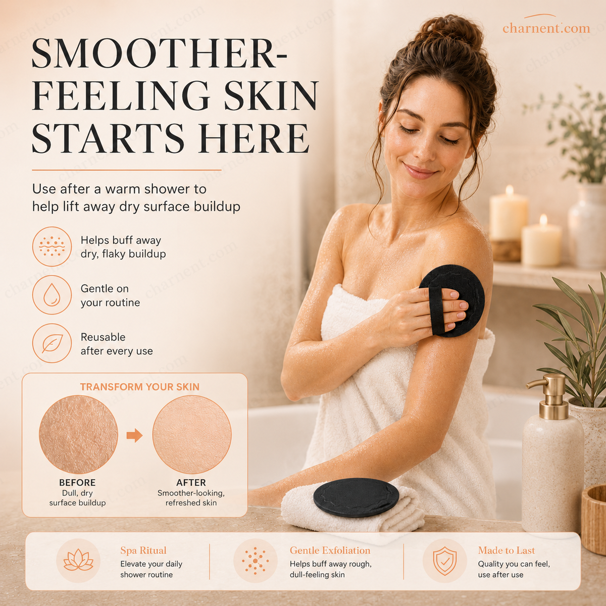 ⏰Limited-time 50% off ✨Exfoliating Scrub Bath Pads