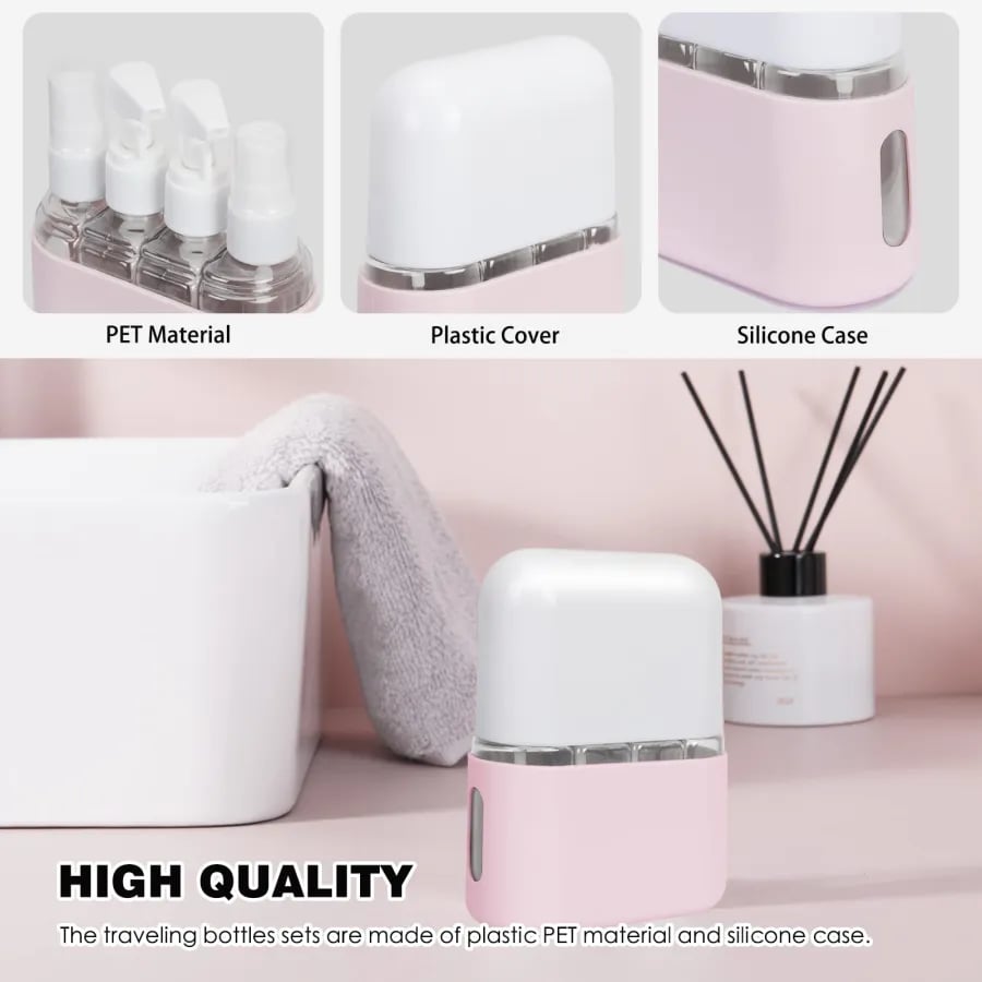 🔥Sale:50% OFF🔥Mini Shampoo Dispenser Portable Travel Bottle Set