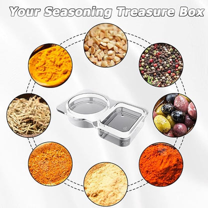 💥BUY 5 GET 5 FREE💥🥐Double Compartment Snack Containers With Lids