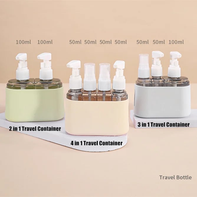 🔥Sale:50% OFF🔥Mini Shampoo Dispenser Portable Travel Bottle Set