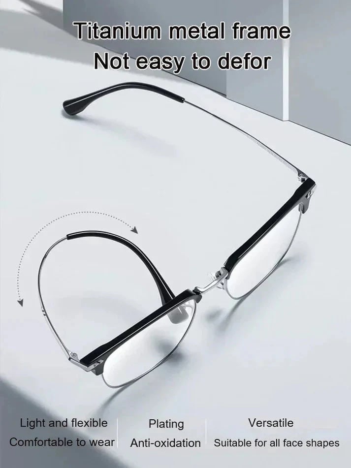 🎁70% Off🔥Ultra Light Anti Blue Presbyopic Glasses-👓Intelligent Zoom 100°-500° (Auto Recognition)