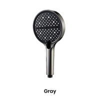 Gray pressurized shower head