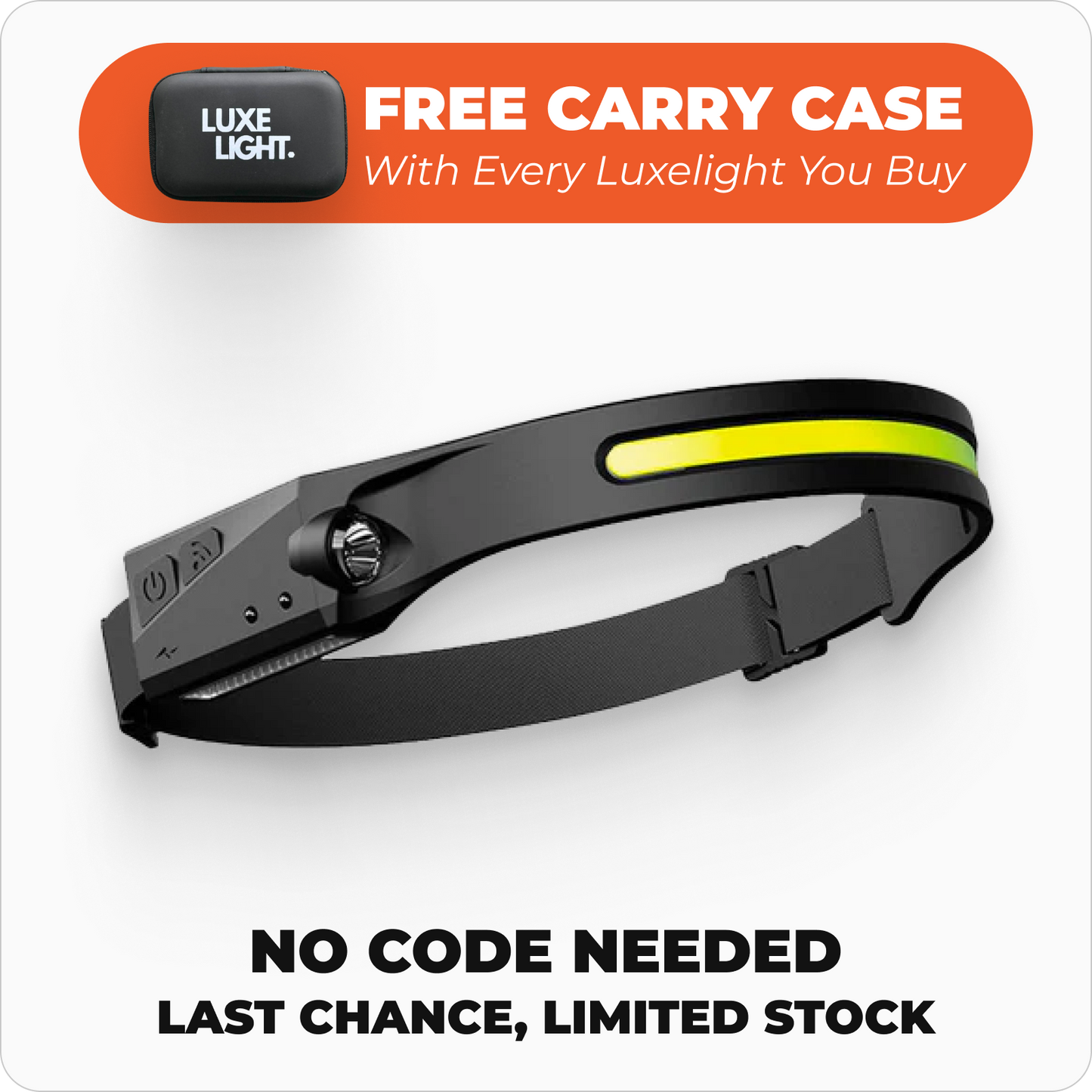 50% OFF🔥LIGHT WHERE YOU LOOK + BOTH HANDS FREE🎁LuxeLight™ LED Headlamp
