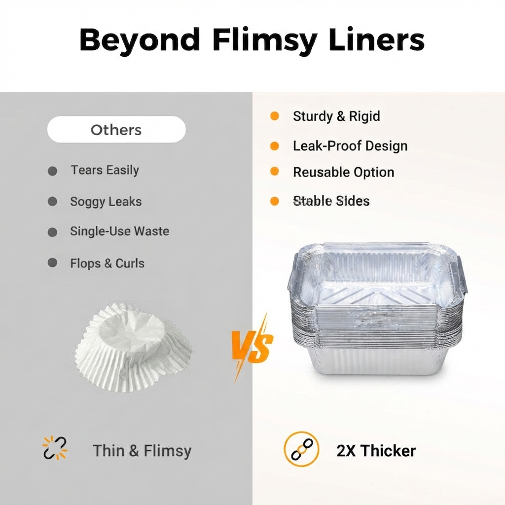 🔥50% OFF Oil-Proof Reusable Aluminum Foil Trays