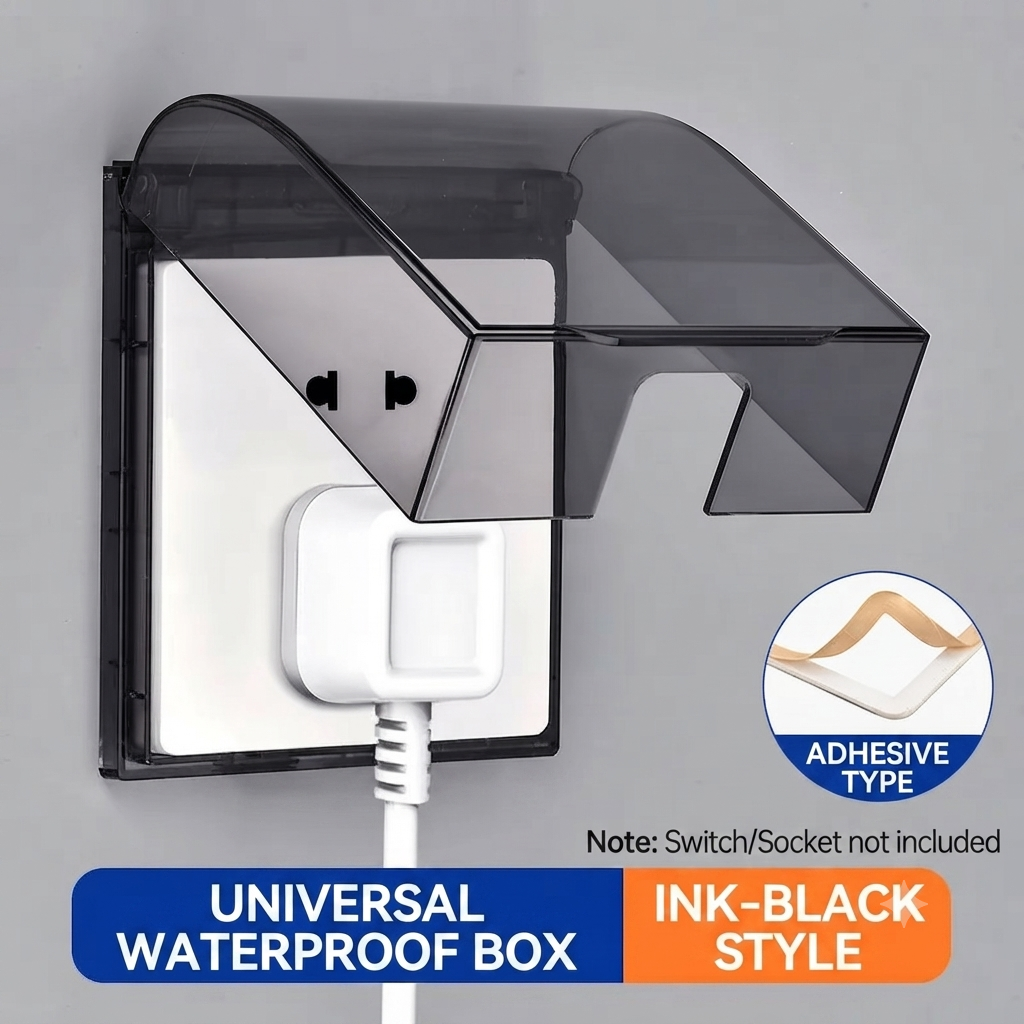 🚿Waterproof Socket Cover｜Protect Bathroom Outlets From Splashes & Steam