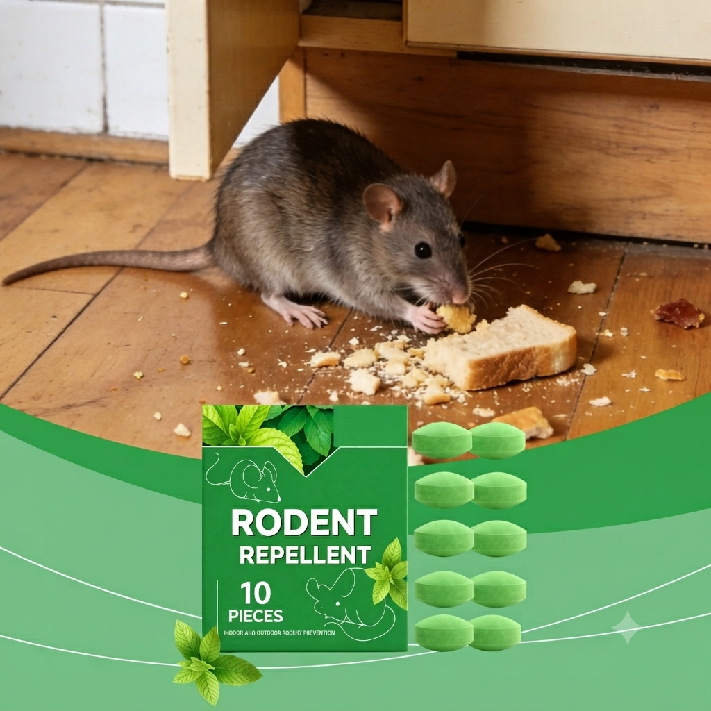 ✨Mice chew your wooden furniture & electric wires? These mild fresh-scent repellent balls drive rodents away safely without toxic poison!