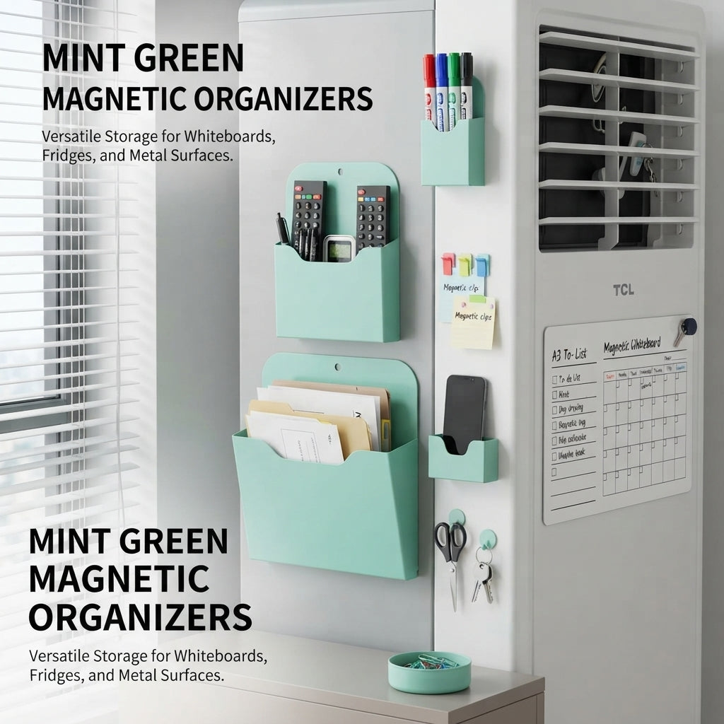 Magnetic Storage Pocket for Whiteboard & Refrigerator