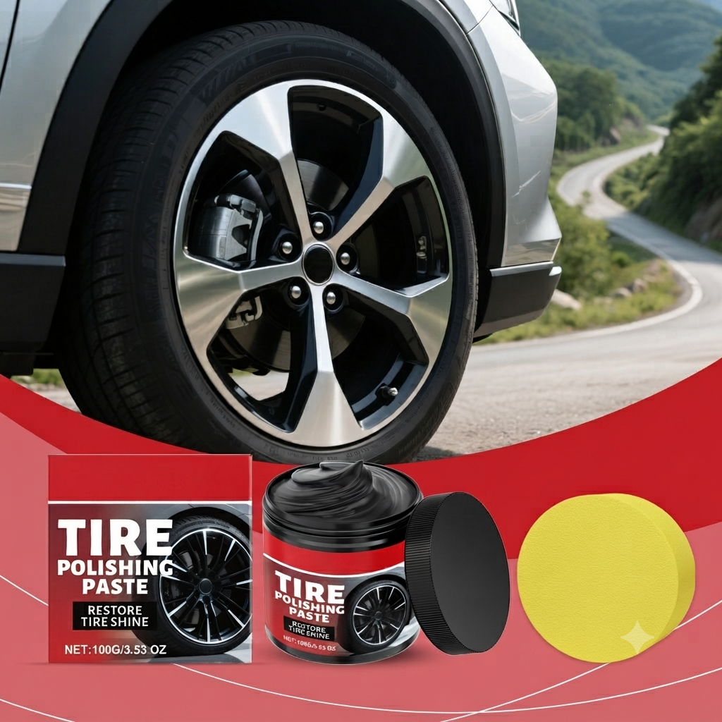 ✅ All Vehicle Tire Gloss Conditioner, Buy 1 Get 1 Free – Perfect for Daily Cars, Off-Road Trucks & Classic Car Tire Care