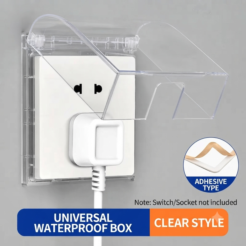 🚿Waterproof Socket Cover｜Protect Bathroom Outlets From Splashes & Steam