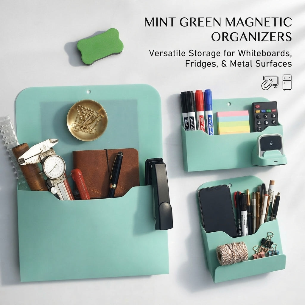 Magnetic Storage Pocket for Whiteboard & Refrigerator