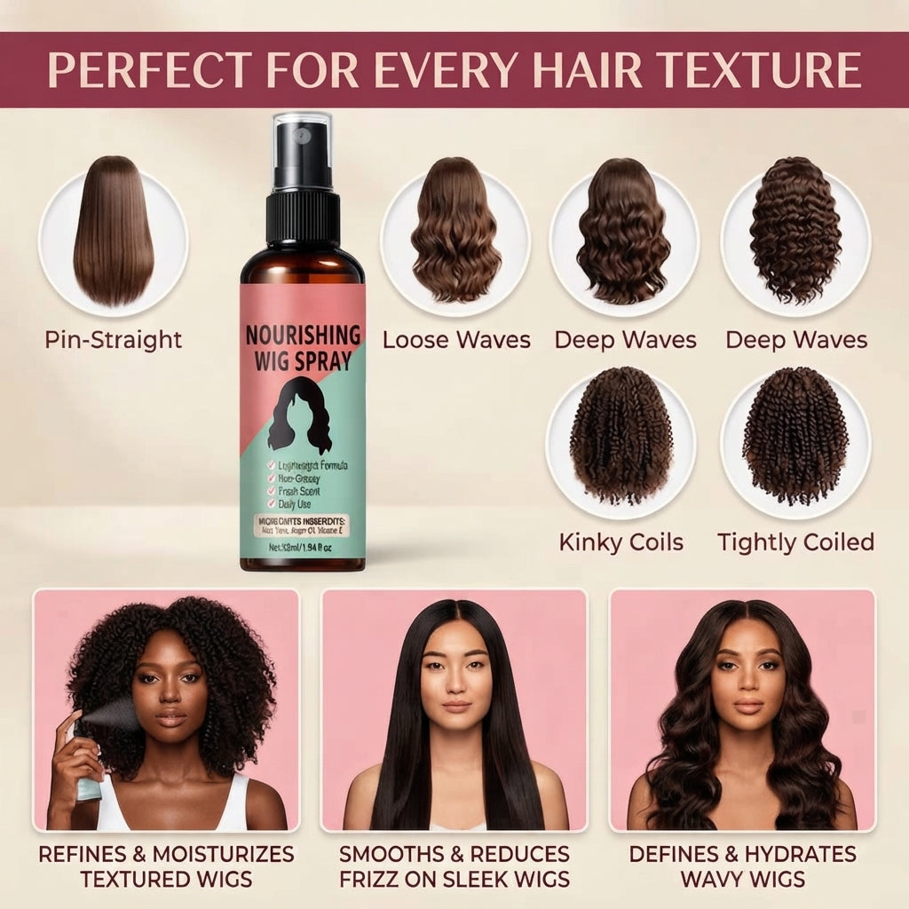 ✅Anti‑Frizz Wig Care Spray That Revives Dry Wig Hair