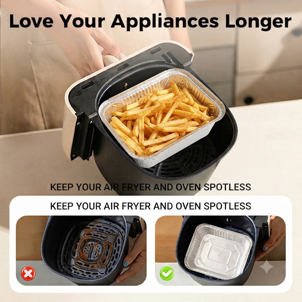🔥50% OFF Oil-Proof Reusable Aluminum Foil Trays