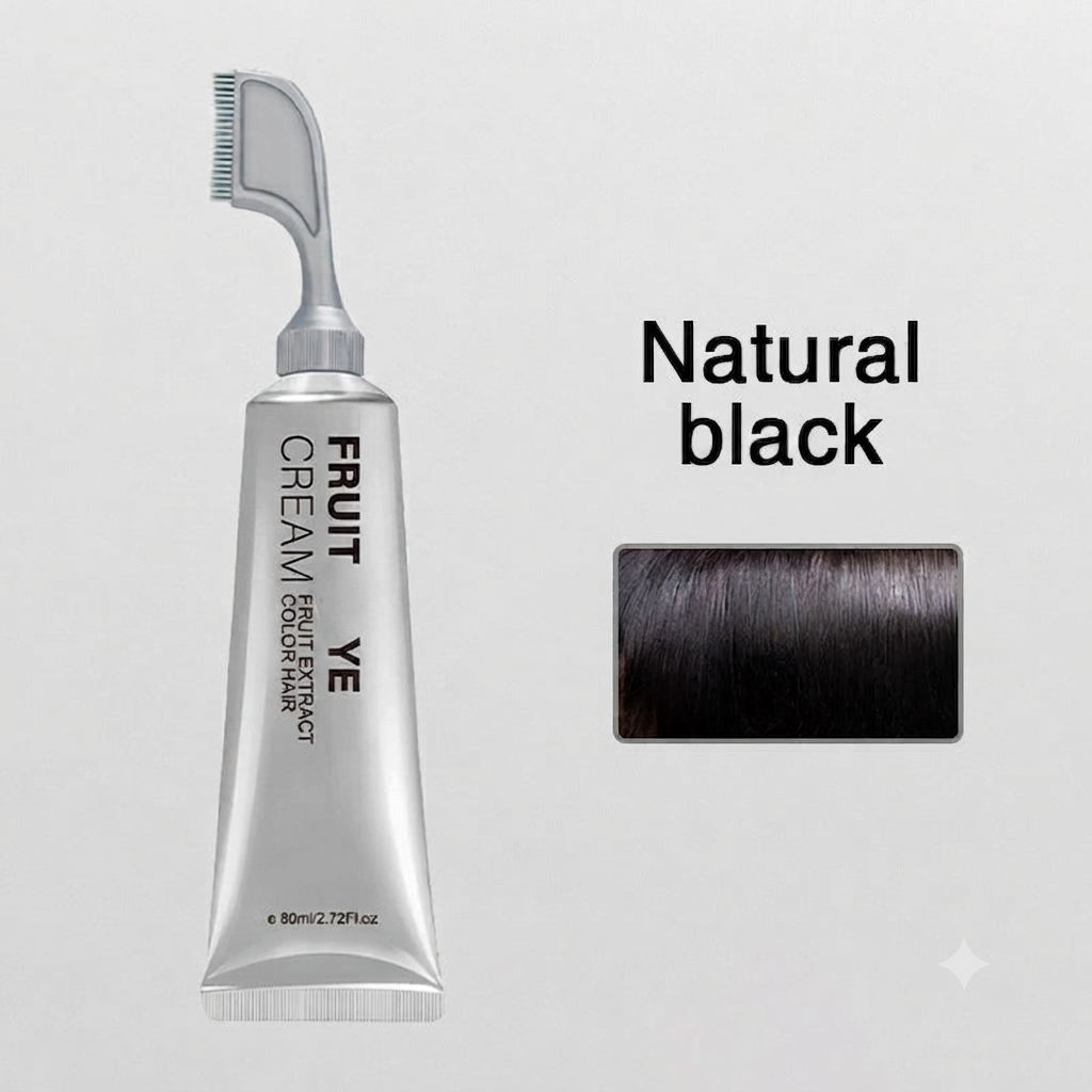 🔥Plant Extract Hair Dye Essence, Mild Irritation-Free Gray Hair Coverage Hair Color Cream With Ginseng Polygonum Extract At Home Hair Care For Men Women