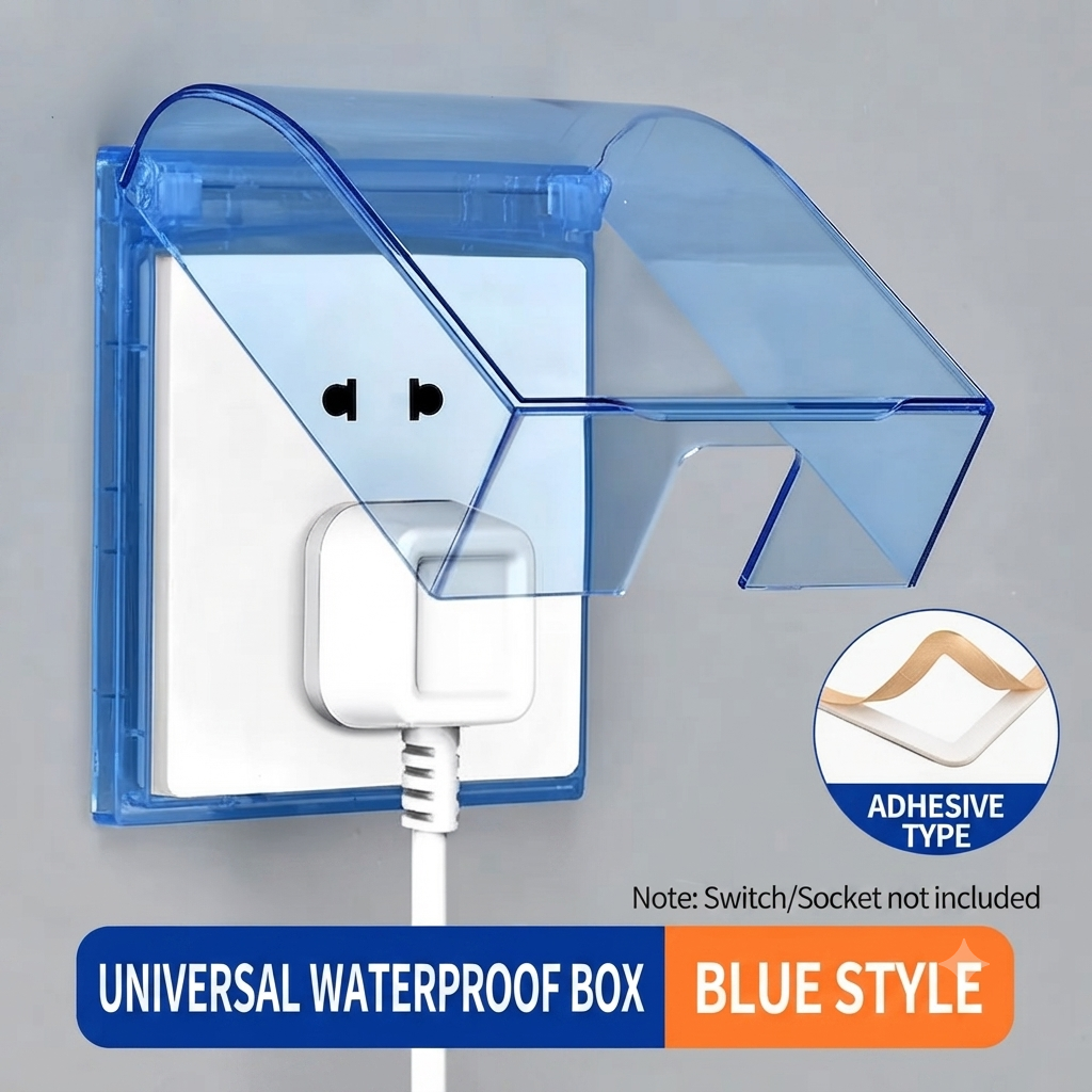 🚿Waterproof Socket Cover｜Protect Bathroom Outlets From Splashes & Steam