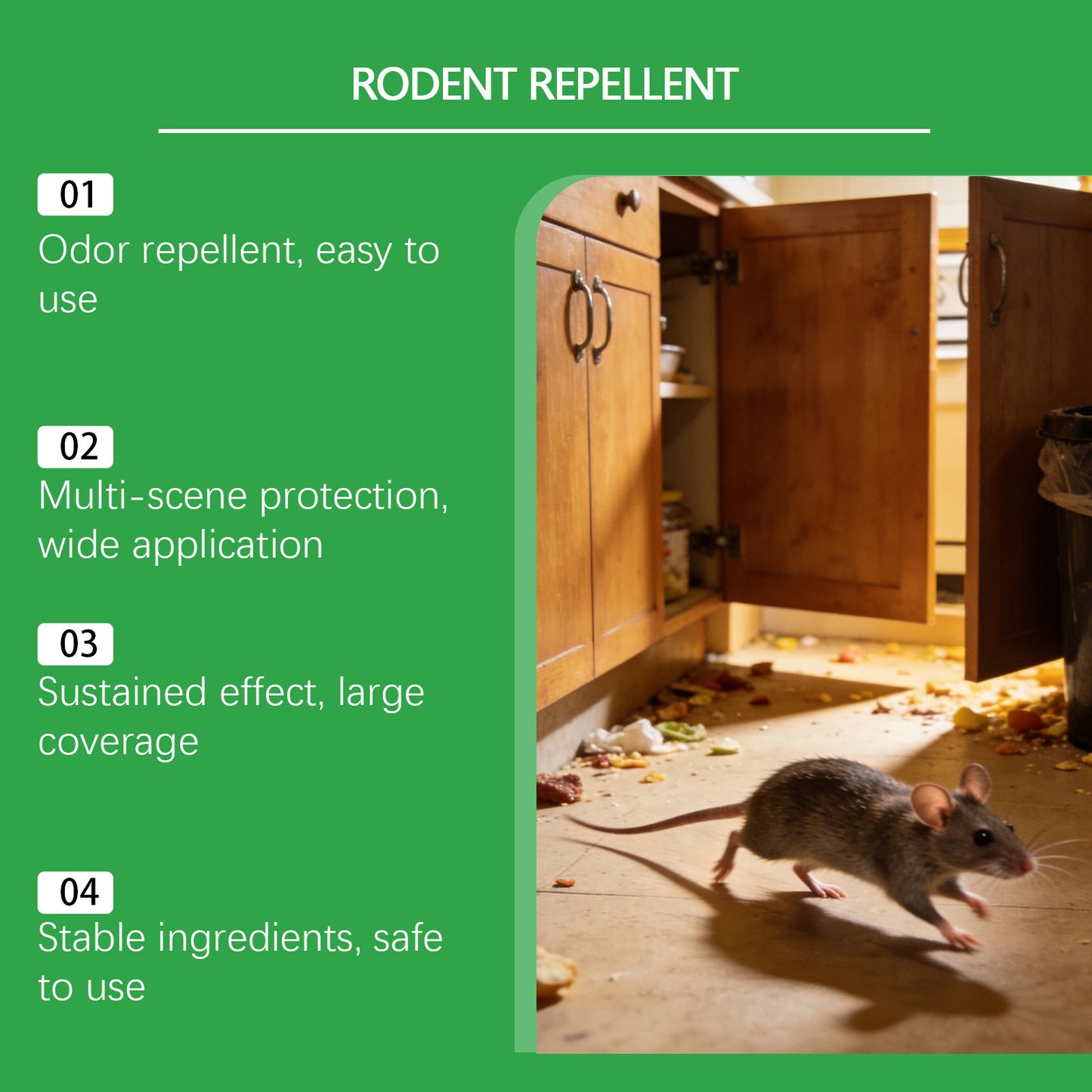 ✨Mice chew your wooden furniture & electric wires? These mild fresh-scent repellent balls drive rodents away safely without toxic poison!