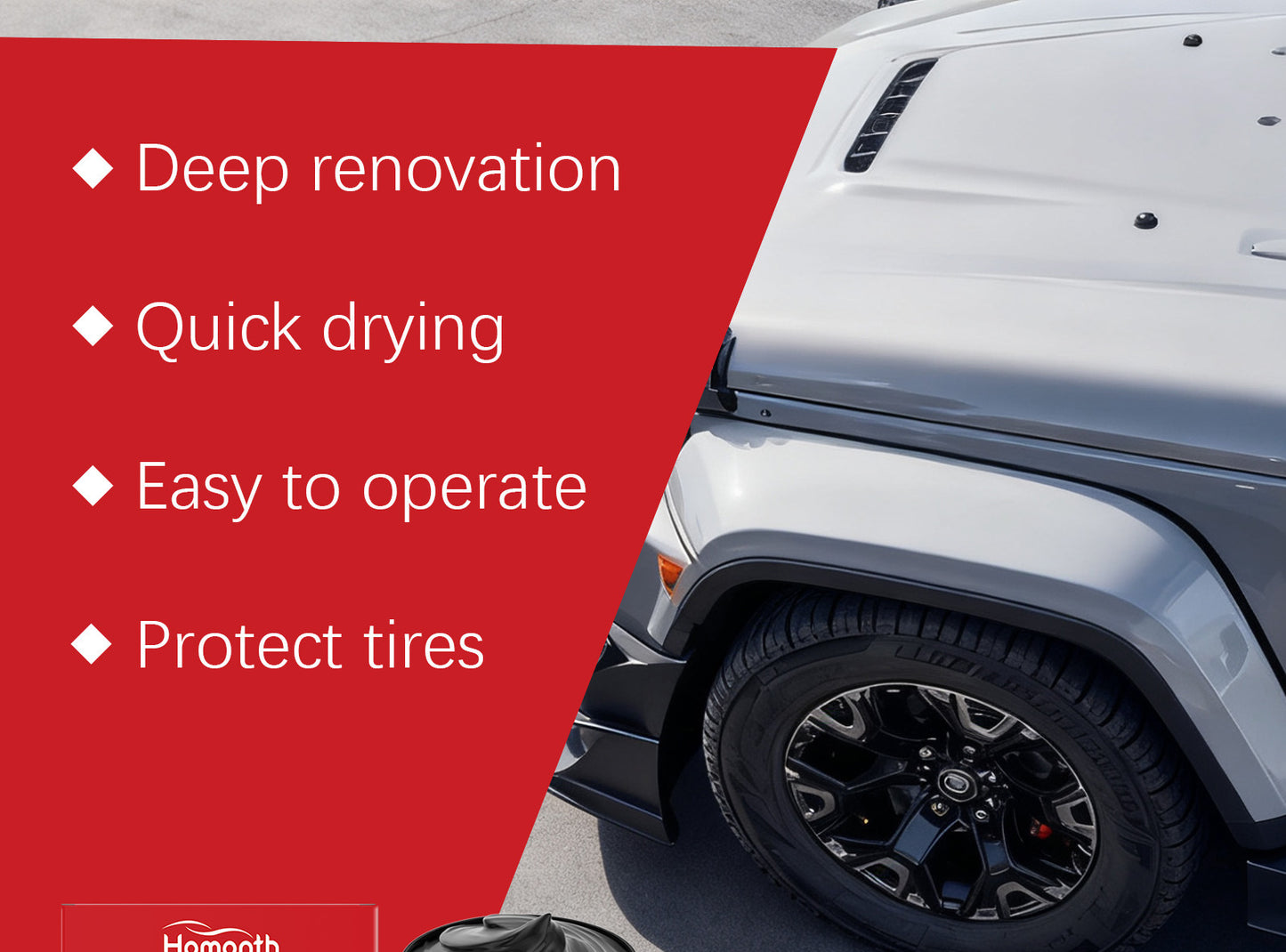 ✅ All Vehicle Tire Gloss Conditioner, Buy 1 Get 1 Free – Perfect for Daily Cars, Off-Road Trucks & Classic Car Tire Care