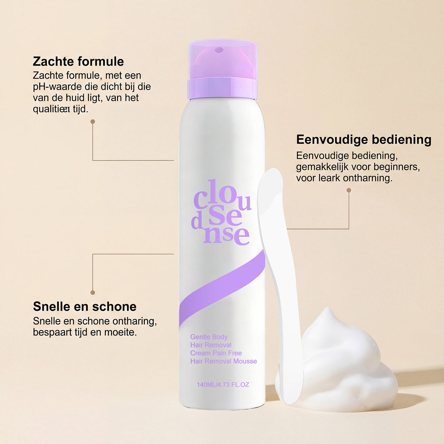 🔥Gentle Portable Full Body Hair Removal Mousse