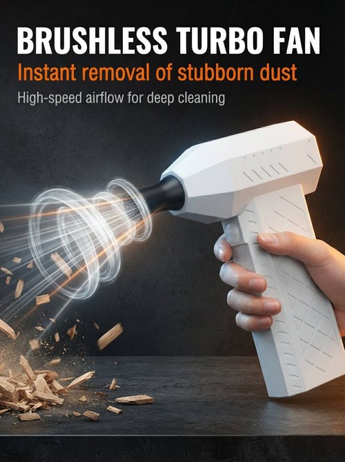 🔄2-in-1 High-Power Brushless Turbo Blower & Vacuum Fan