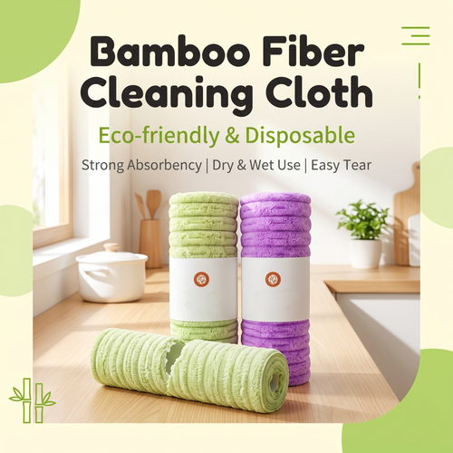 ✨Bamboo Fiber Microfiber Tear-Off Antibacterial Cleaning Cloth