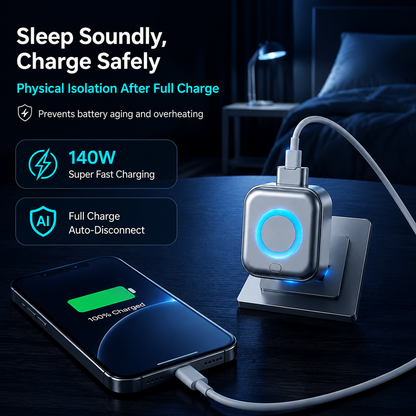 ⚡ Intelligent Auto Power-Off Charger for Safer Overnight Charging and Longer Battery Life