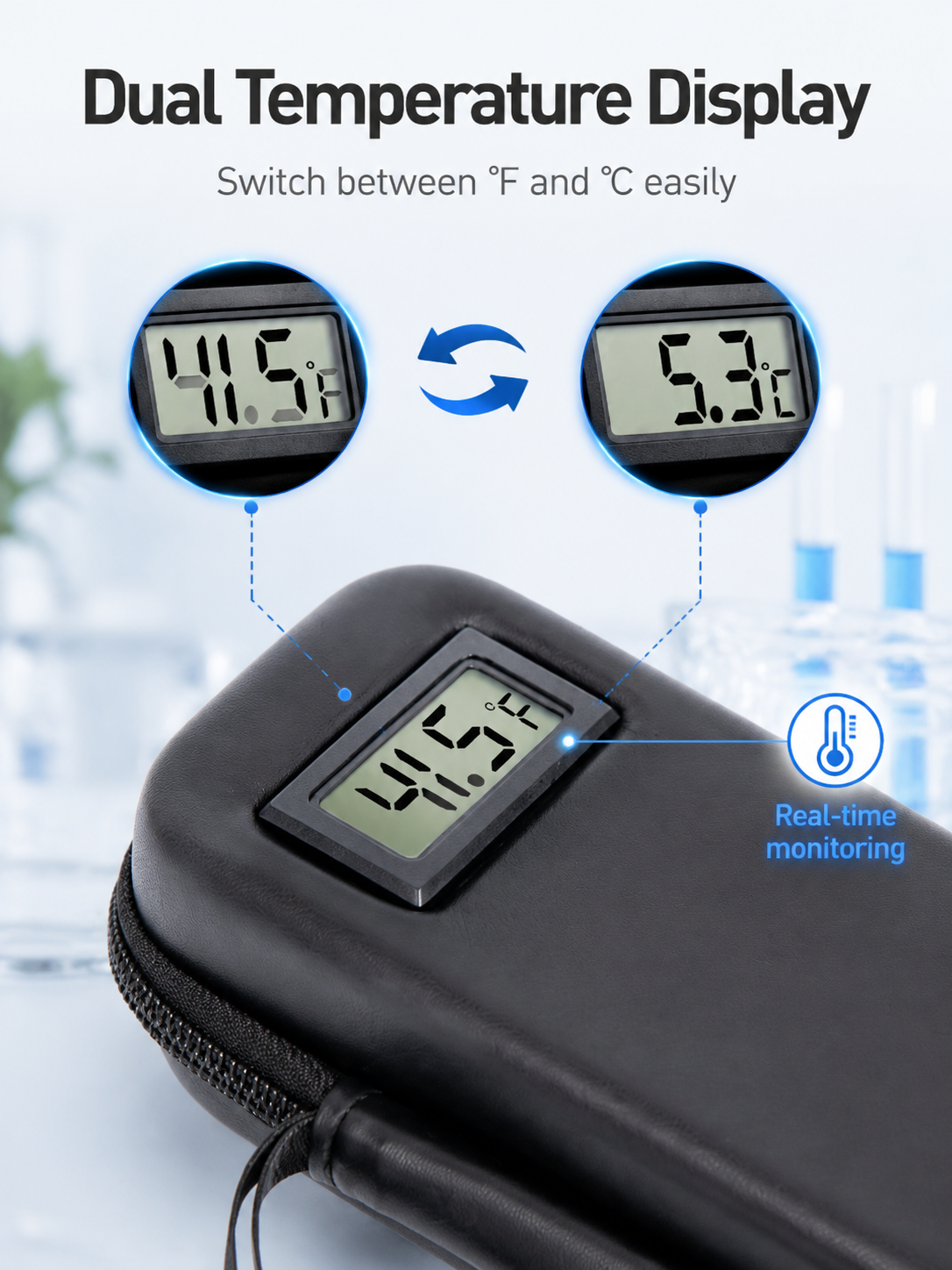 🔥🔥Insulin Cooler Travel Case with Temperature Display