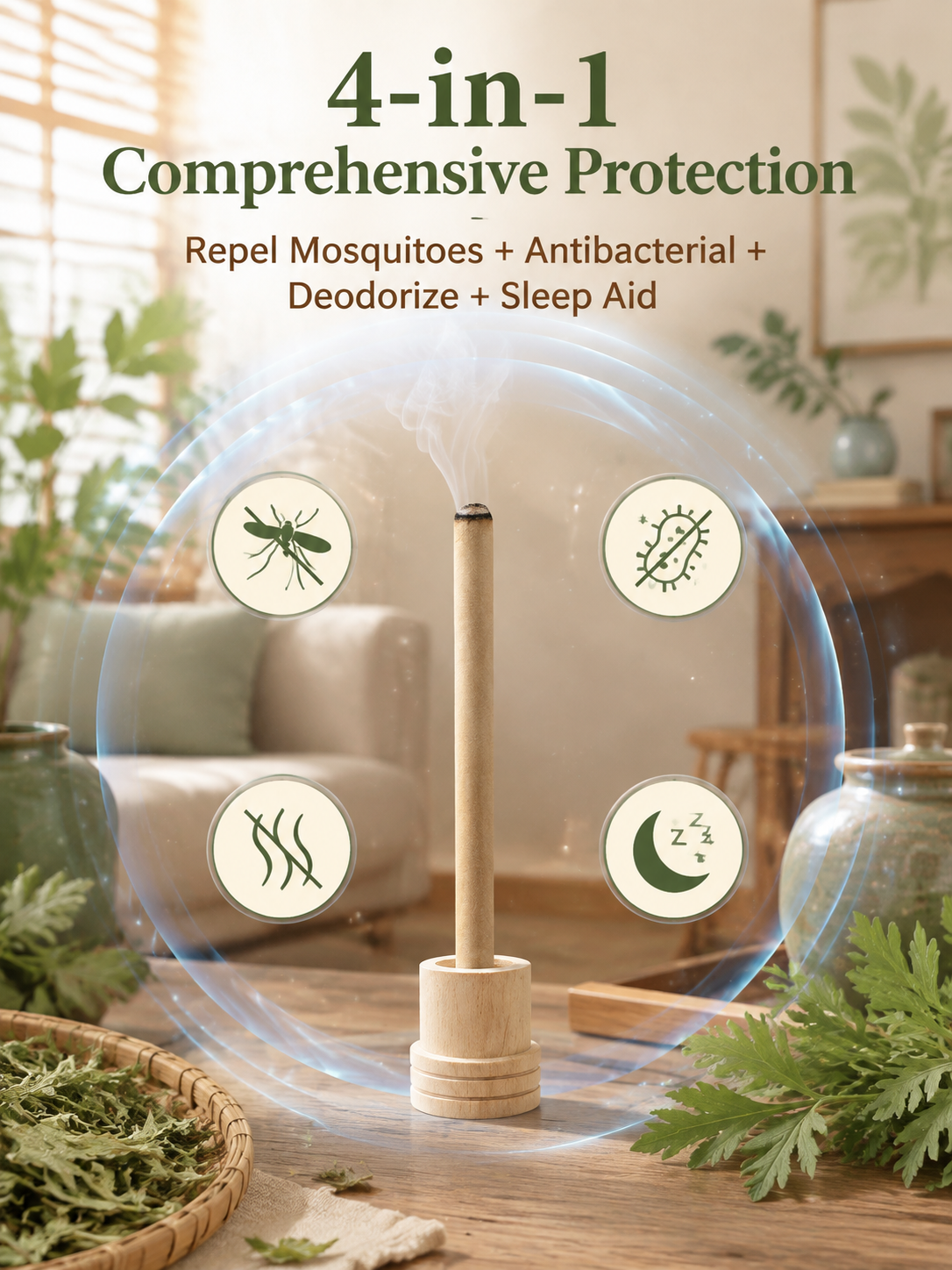 🔥Mugwort Repellent Incense Sticks