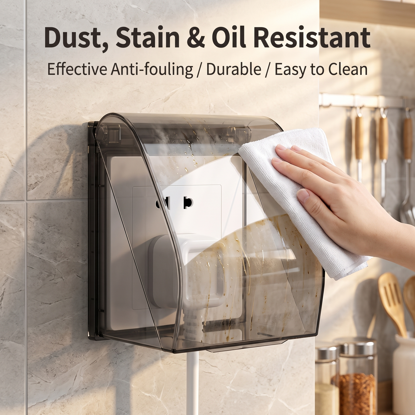 🚿Waterproof Socket Cover｜Protect Bathroom Outlets From Splashes & Steam