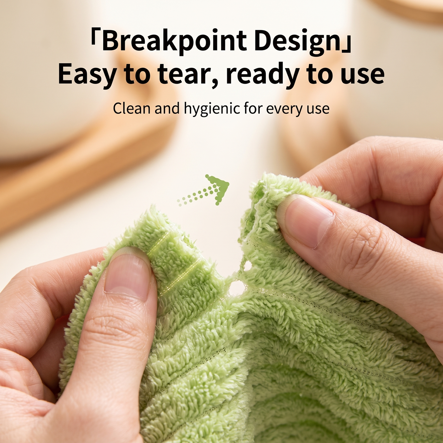 ✨Bamboo Fiber Microfiber Tear-Off Antibacterial Cleaning Cloth