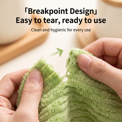 ✨Bamboo Fiber Microfiber Tear-Off Antibacterial Cleaning Cloth