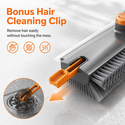 ⚡Hot Sale 360° Rotatable V Shape Hard Bristle Tile Grout Cleaning Brush