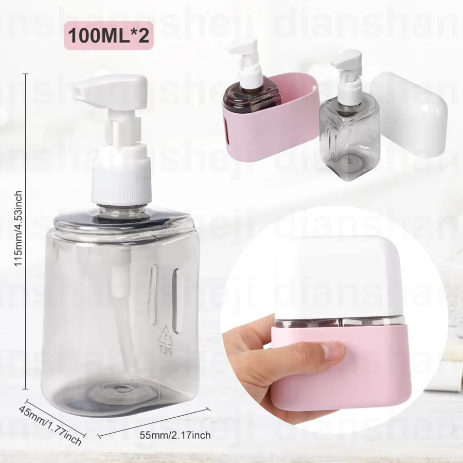 🔥Sale:50% OFF🔥Mini Shampoo Dispenser Portable Travel Bottle Set