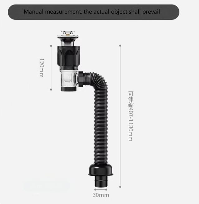 Telescopic drain pipe against odor