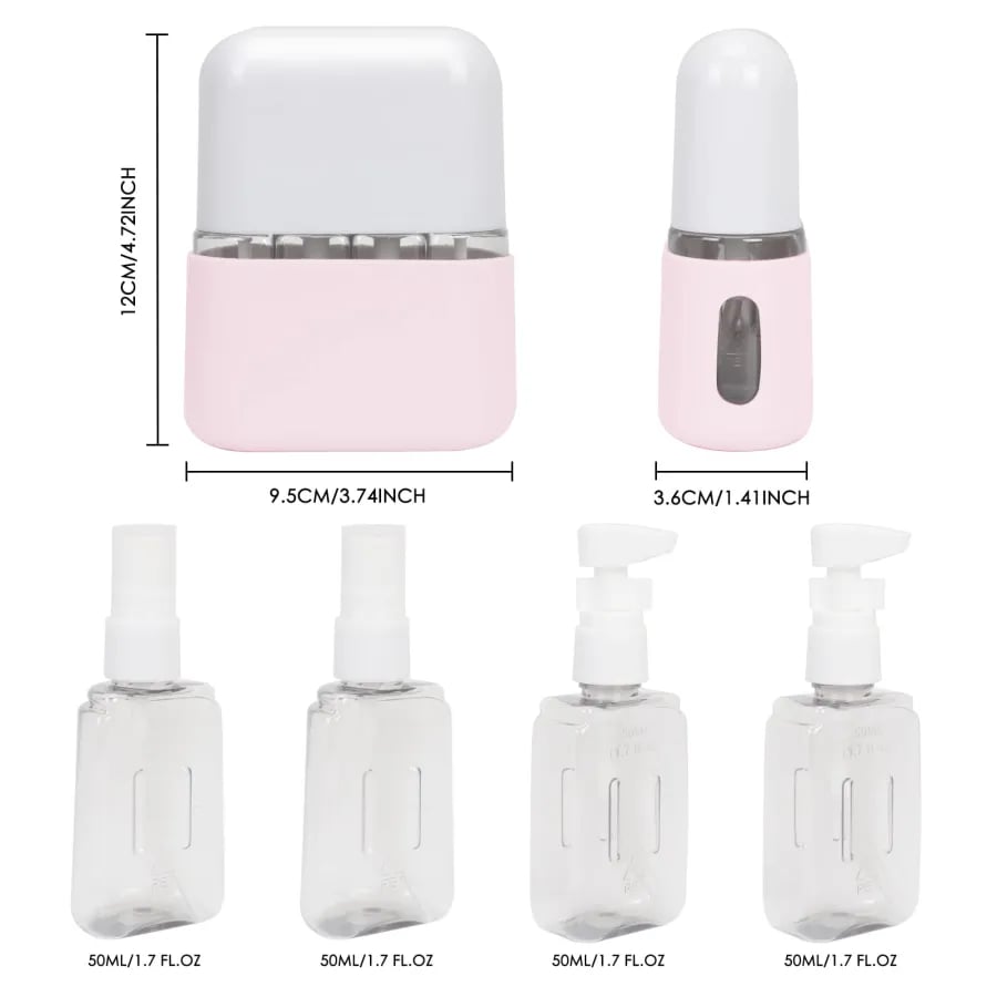 🔥Sale:50% OFF🔥Mini Shampoo Dispenser Portable Travel Bottle Set