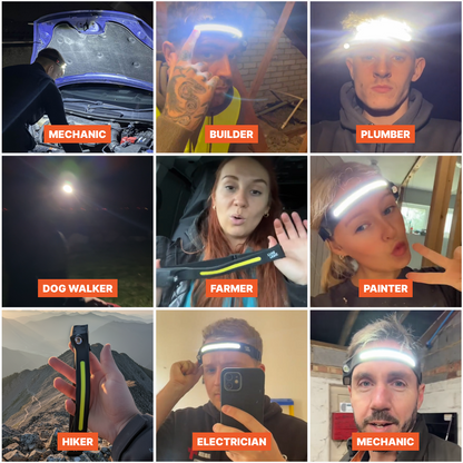 50% OFF🔥LIGHT WHERE YOU LOOK + BOTH HANDS FREE🎁LuxeLight™ LED Headlamp