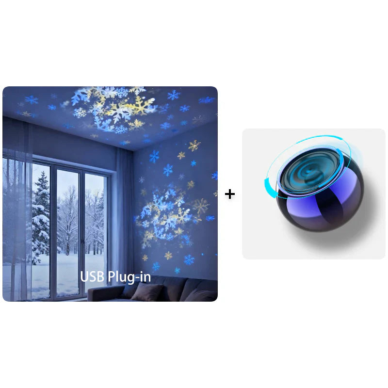 Dynamic Rotating LED Projector Light
