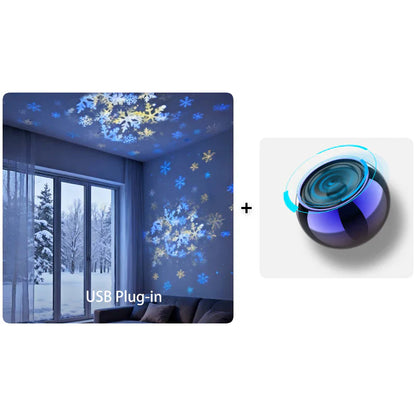Dynamic Rotating LED Projector Light