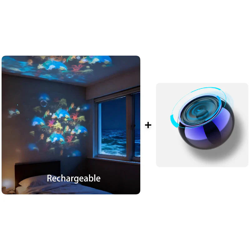 Dynamic Rotating LED Projector Light