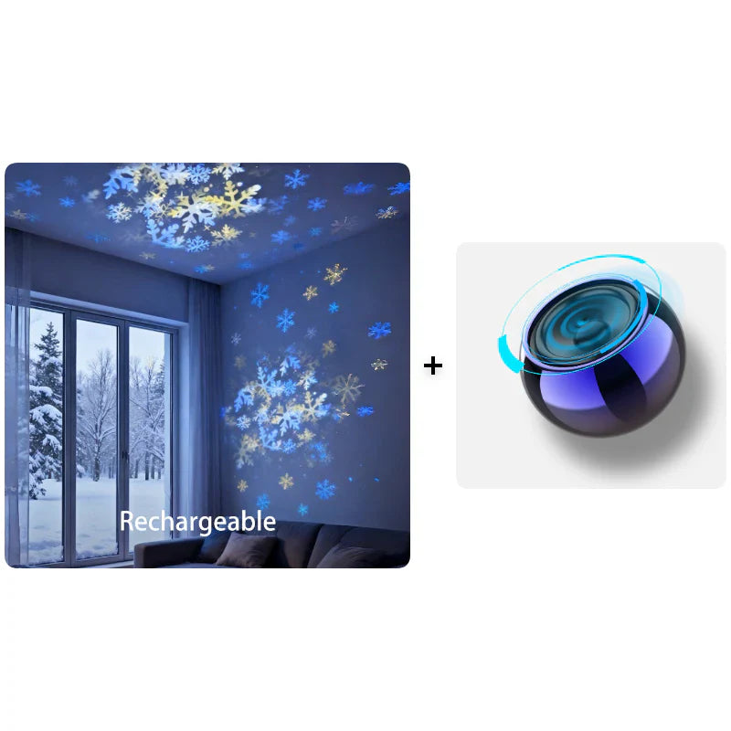 Dynamic Rotating LED Projector Light