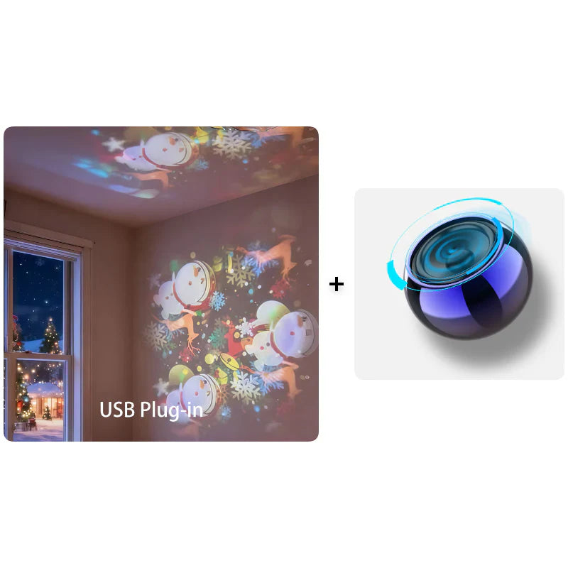 Dynamic Rotating LED Projector Light