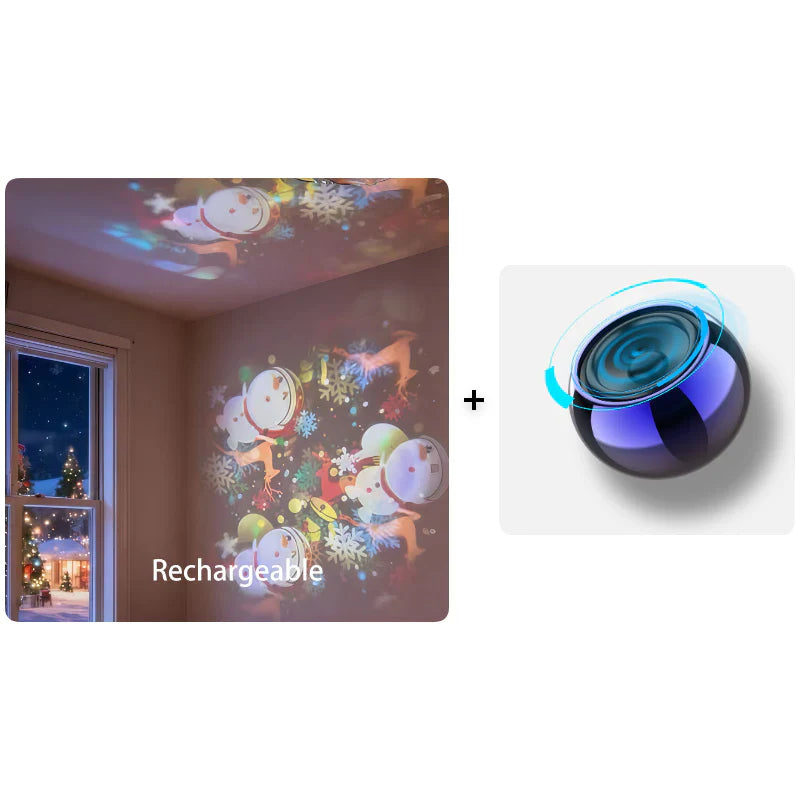 Dynamic Rotating LED Projector Light