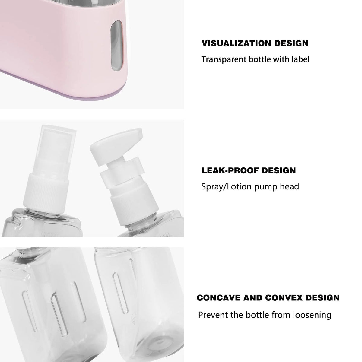 🔥Sale:50% OFF🔥Mini Shampoo Dispenser Portable Travel Bottle Set