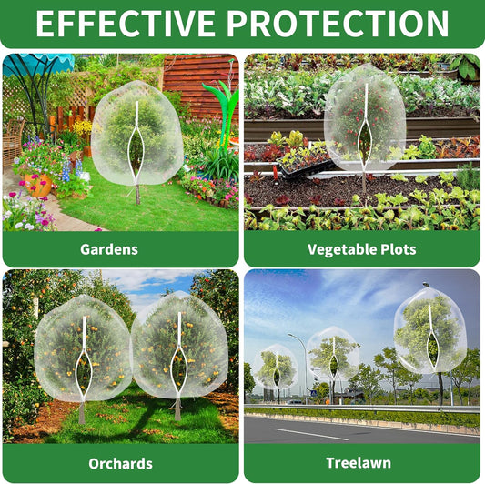 🏆Flash Sale⚡Garden Mesh Netting with Drawstring - Bird & Insect Barrier Protection for Citrus Trees, Vegetables & Fruits (Reusable, Breathable, UV-Resistant Plant Cover)